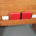 Card, pencil, and communion cup holder