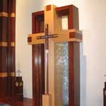 Custom cross with removable processional cross, King of Glory, Tempe, AZ