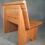 Custom cherry pew body, St. Vincent De Paul, San Diego CA